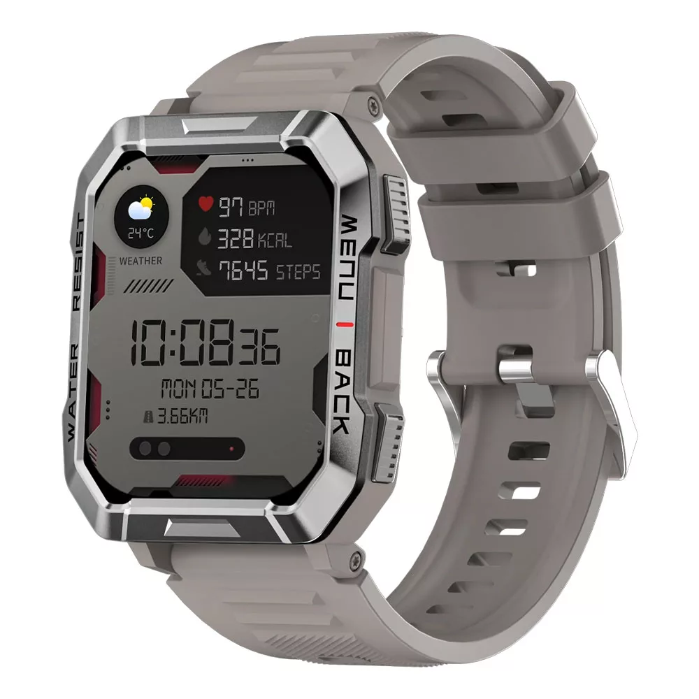 ساعت هوشمند بلک ویو مدل W60 دارای قابلیت‌ های صفحه نمایش رنگی، صفحه نمایش لمسی، کنترل ضربان قلب، بند سیلیکون