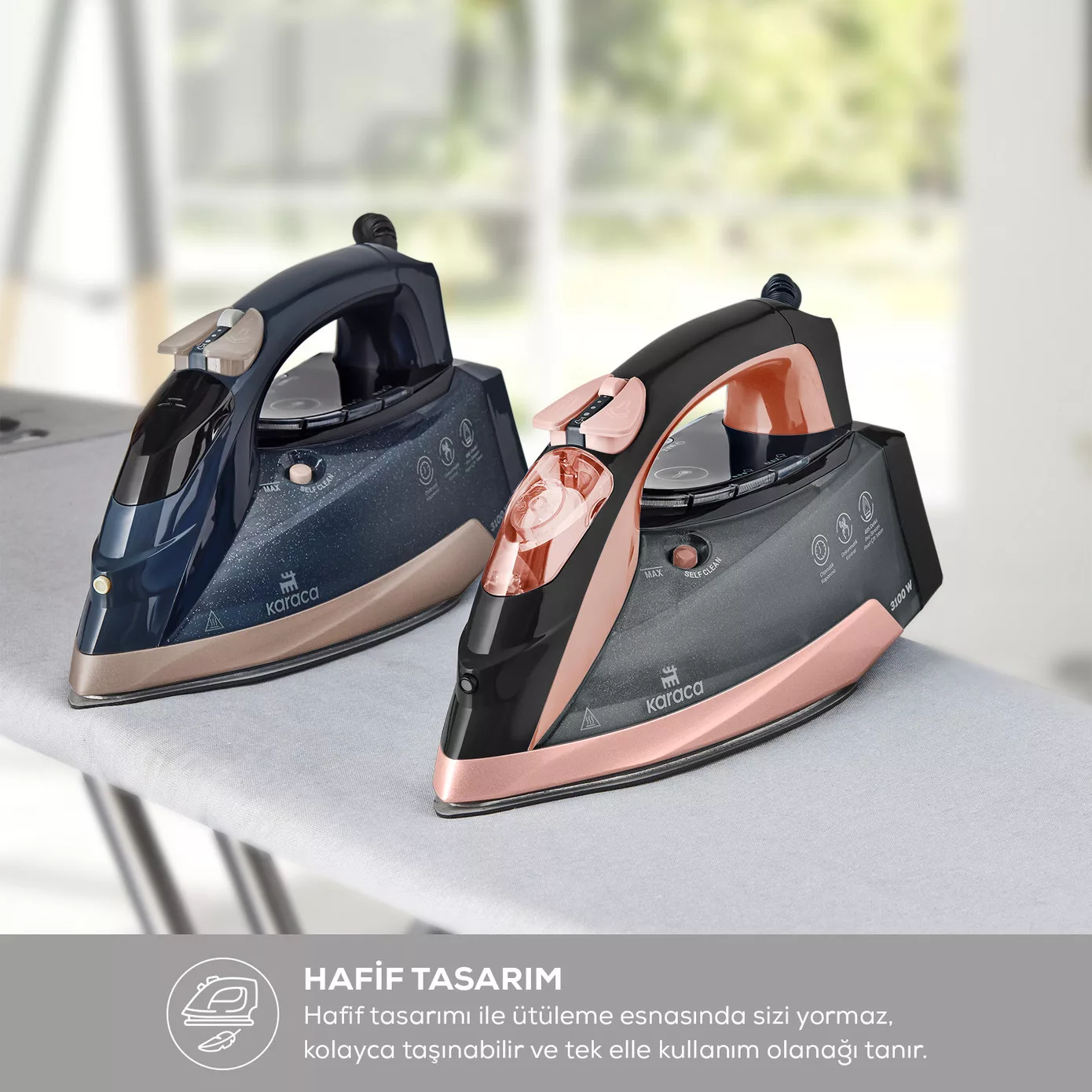 اتو بخار کاراجا مدل Vantuz İrona