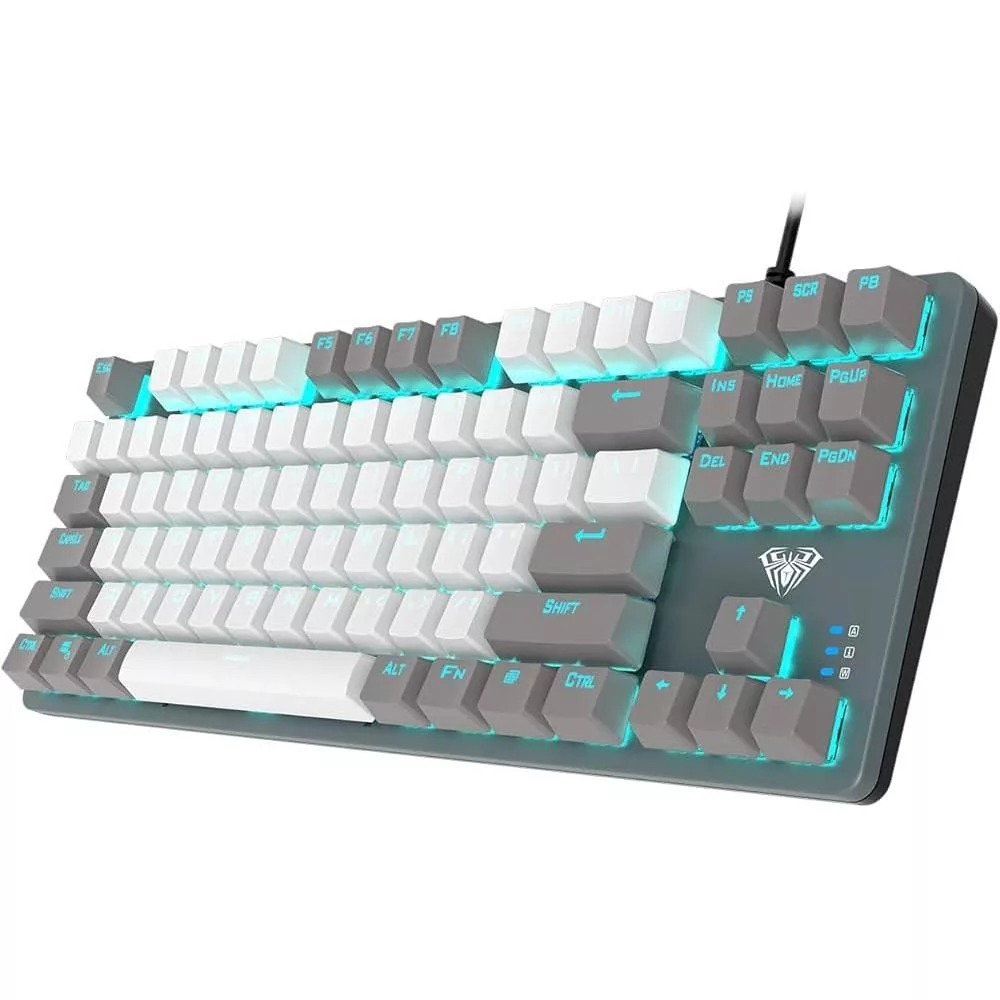 کیبورد گیمینگ آئولا مدل F3287، سوئیچ مکانیکال، Tenkeyless، نورپردازی تک رنگ