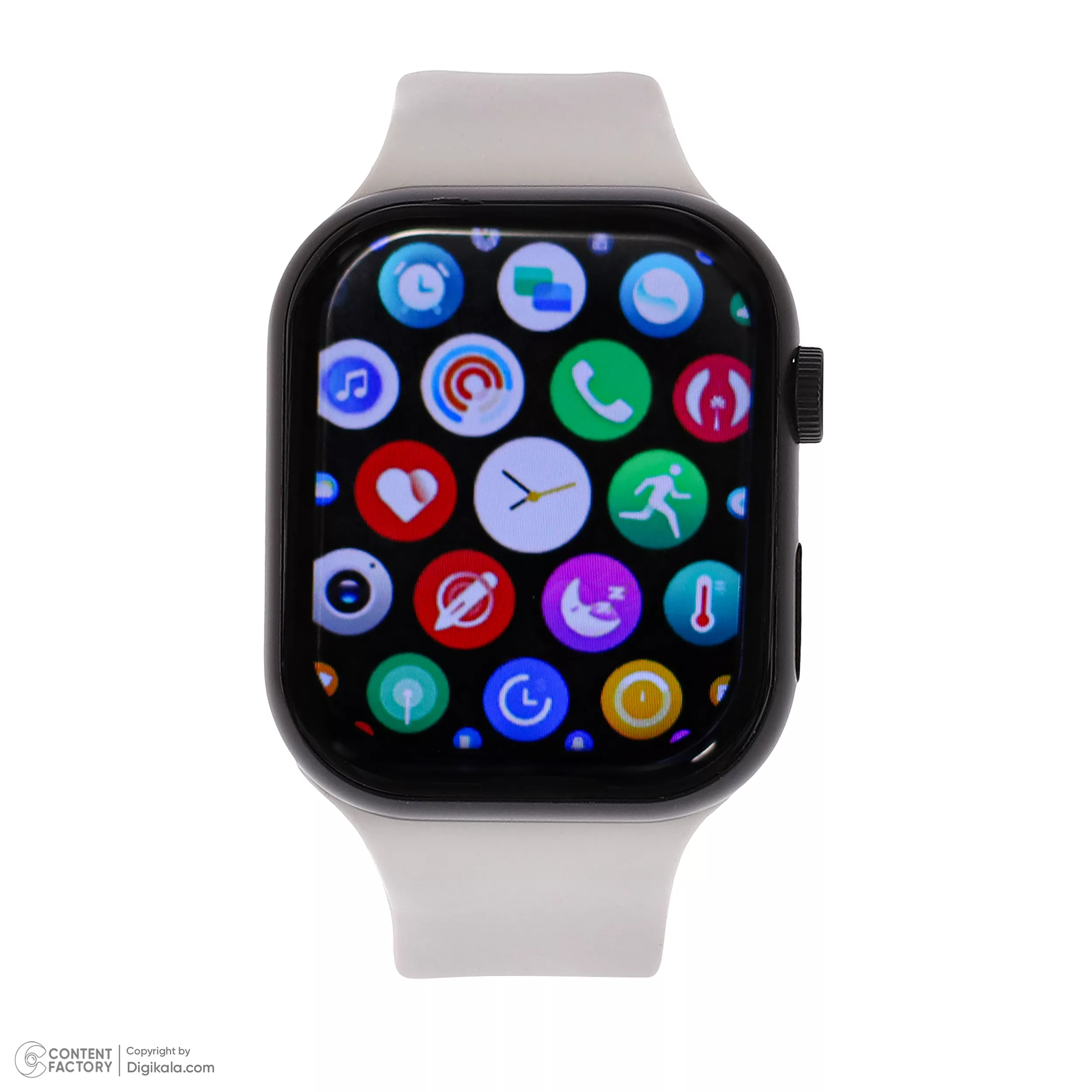 ساعت هوشمند 45 میلی‌متری کیویر مدل KW 27 Max با بند سیلیکونی