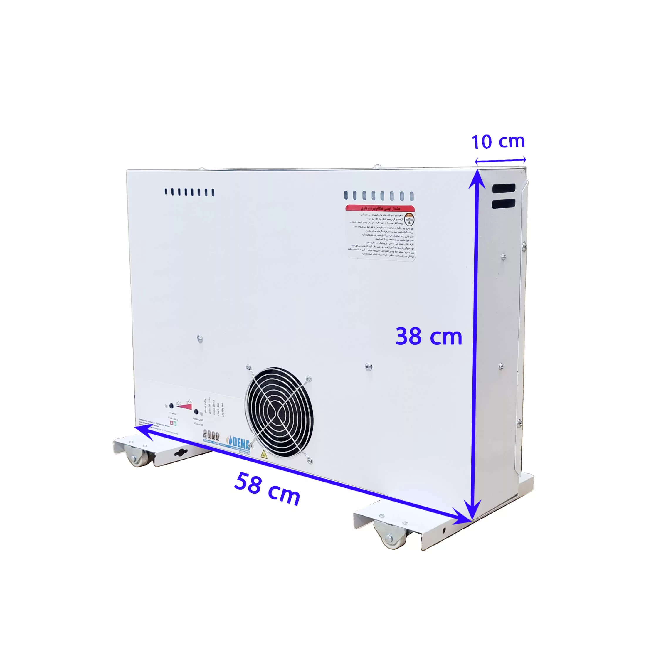 بخاری برقی دنا مدل پنلی فن دار 2000