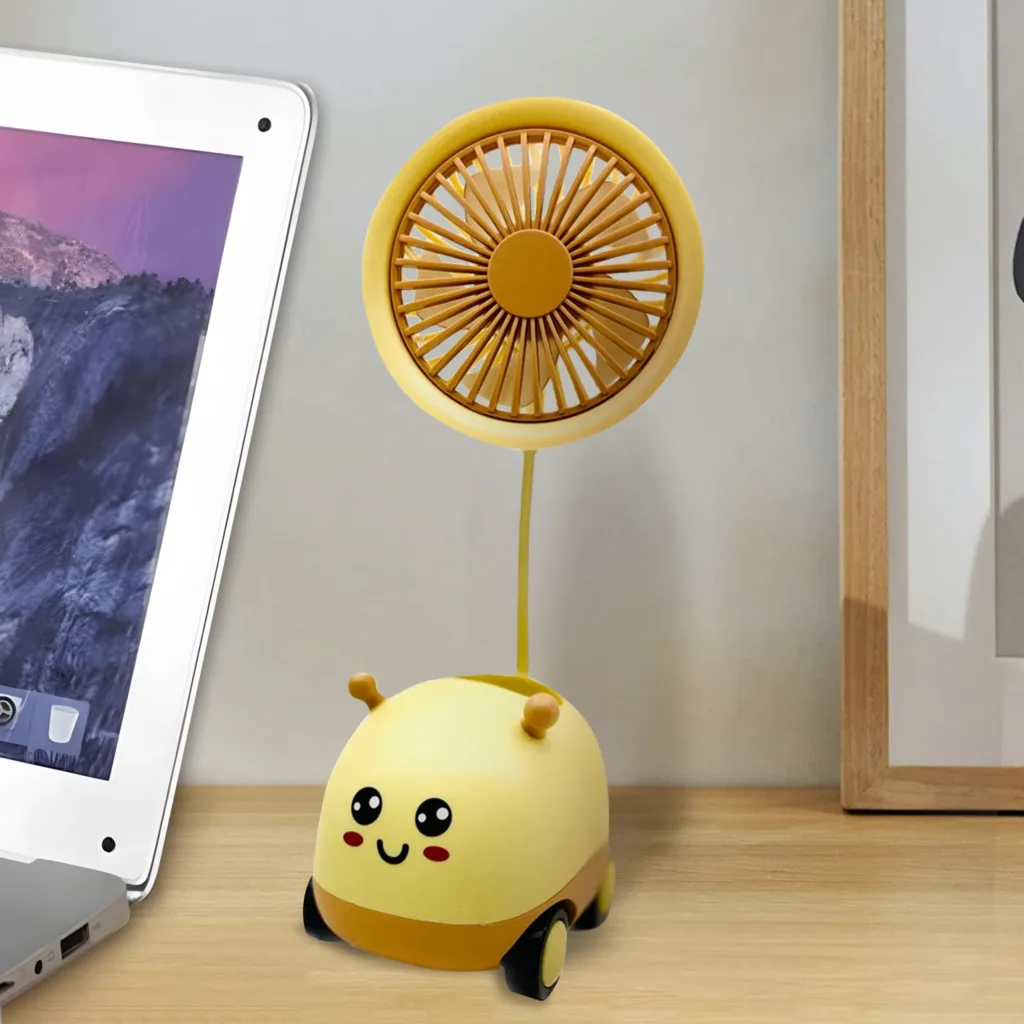 پنکه رومیزی مدل تراش دار طرح استند لوازم تحریر کد 13-89175