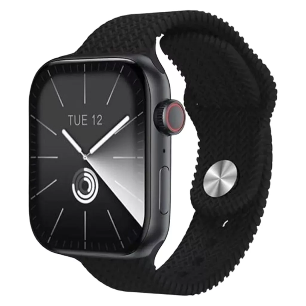 ساعت هوشمند مدل hk10 pro plus، سایز ۴۵، دارای قابلیت های کنترل موسیقی، شمارنده ضربان قلب، گام شمار، قابلیت مکالمه مستقیم، پشتیبانی از زبان فارسی، بند سیلیکون