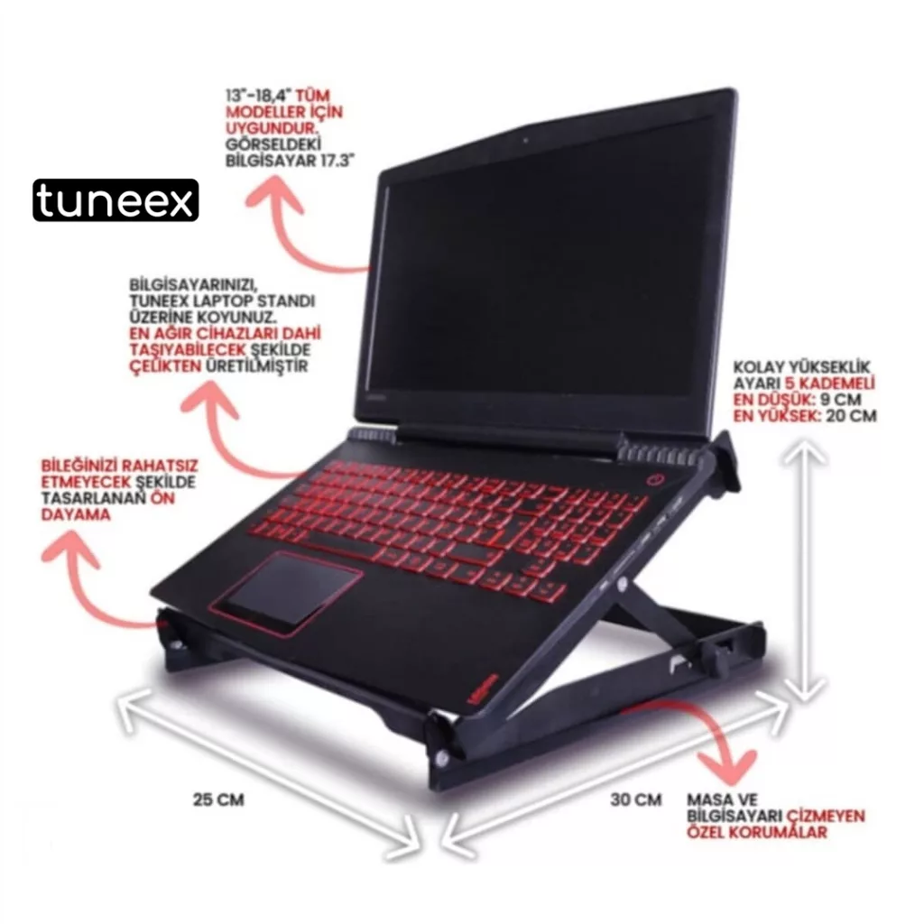 پایه نگهدارنده لپ تاپ مدل  tuneex