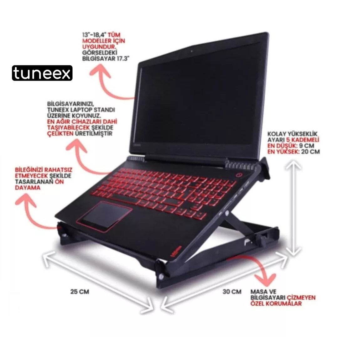پایه نگهدارنده لپ تاپ مدل  tuneex
