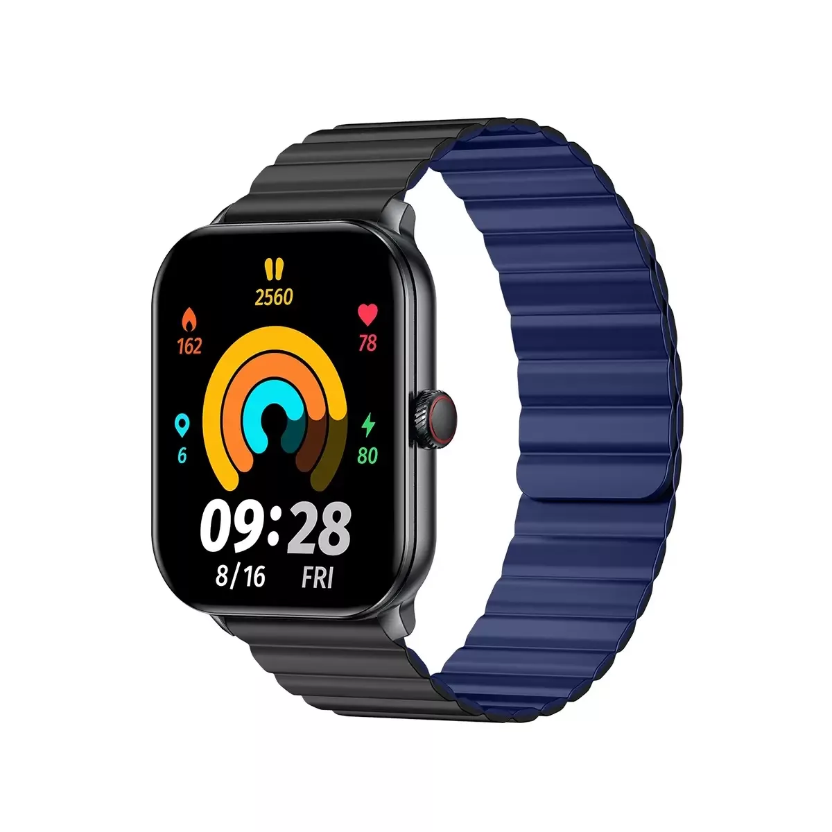 ساعت هوشمند 44 میلی متری گلوریمی مدل EMD GC SLIM با بند سیلیکونی