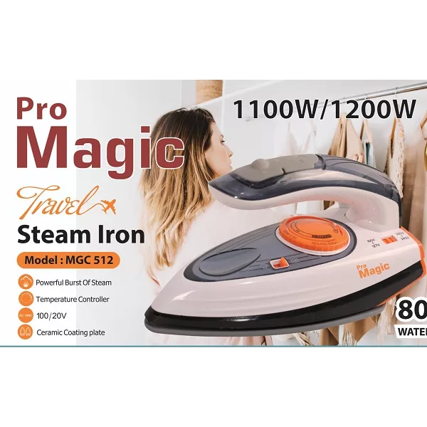 اتو مسافرتی 1200 وات پرومجیک مدل MGC-512