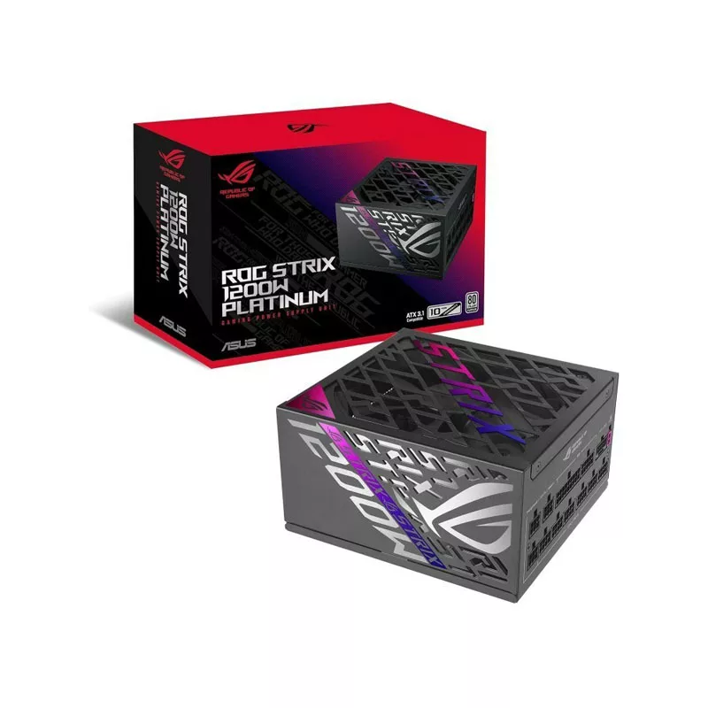 منبع تغذیه کامپیوتر 1200w وات ایسوس مدل  ROG STRIX Platinum Bk