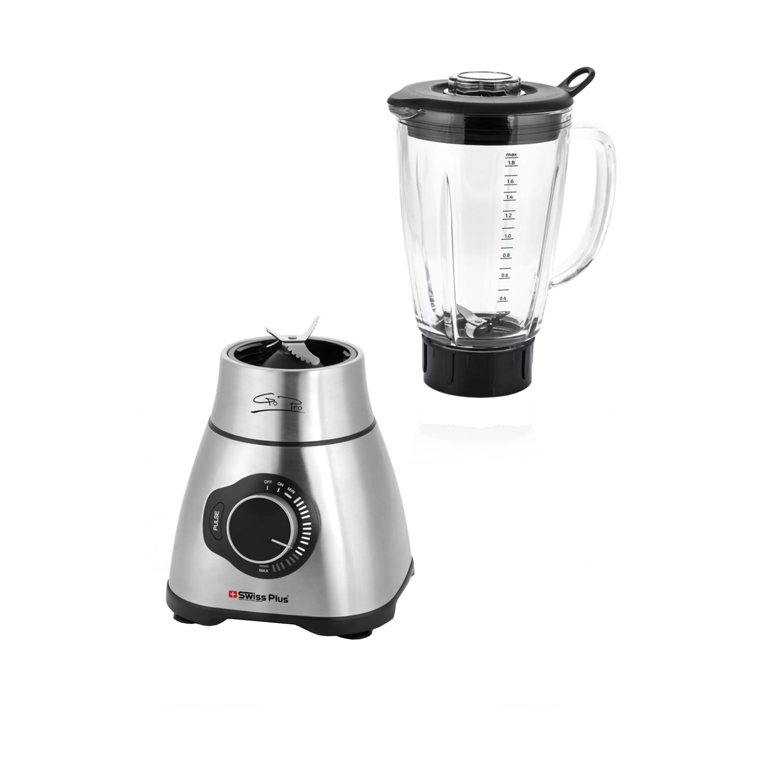 مخلوط کن سوئیس پلاس مدل استیل SB-440S