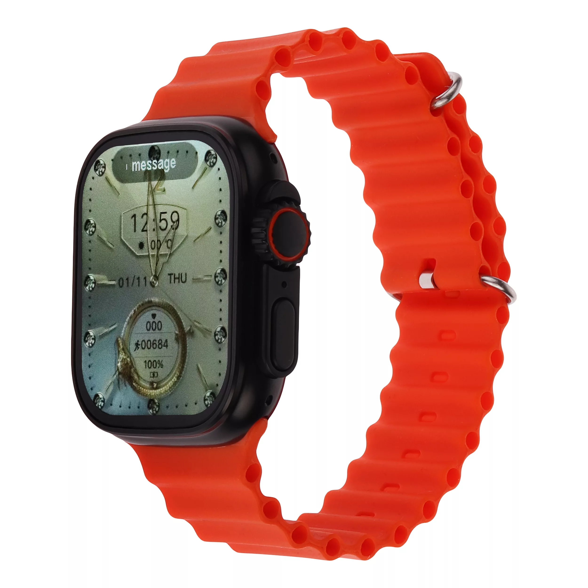 ساعت هوشمند 45 میلی‌متری تکت مدل TX33 با بند سیلیکونی