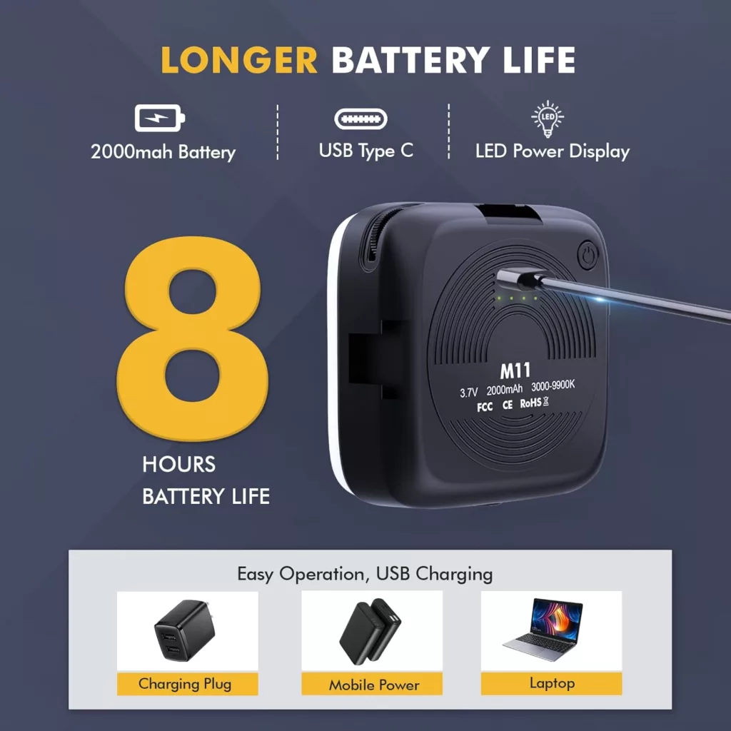 نور ثابت ال ای دی مدل M11-RGB