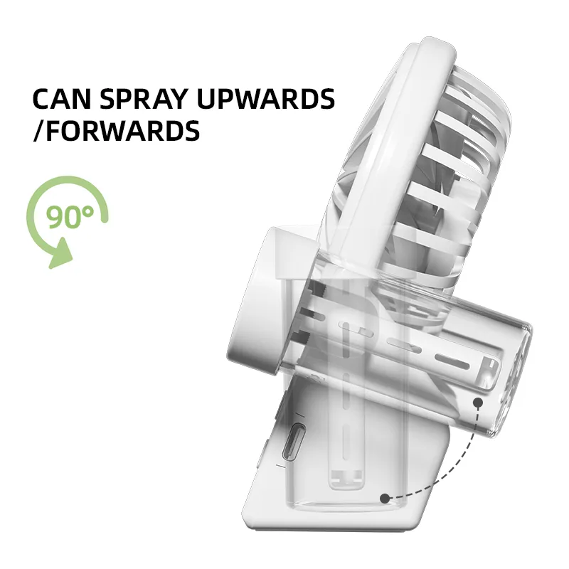 پنکه شارژی مدل F8 ظرفیت 1400 میلی آمپر ساعت