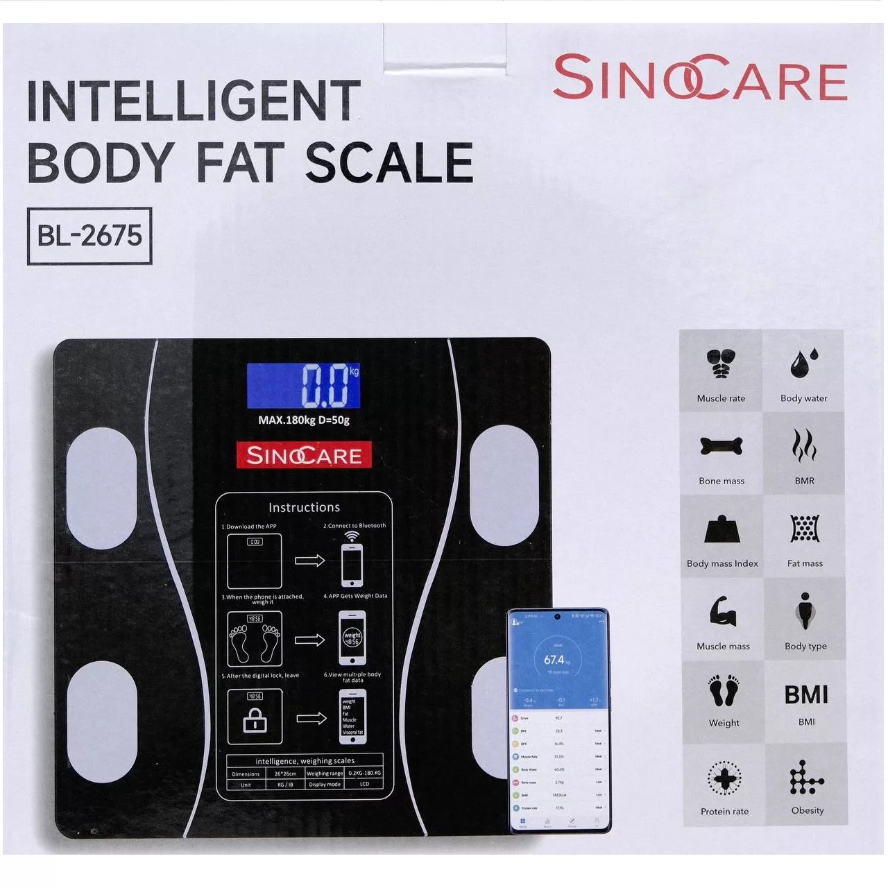 ترازو دیجیتال سینوکر مدل  BL-2675