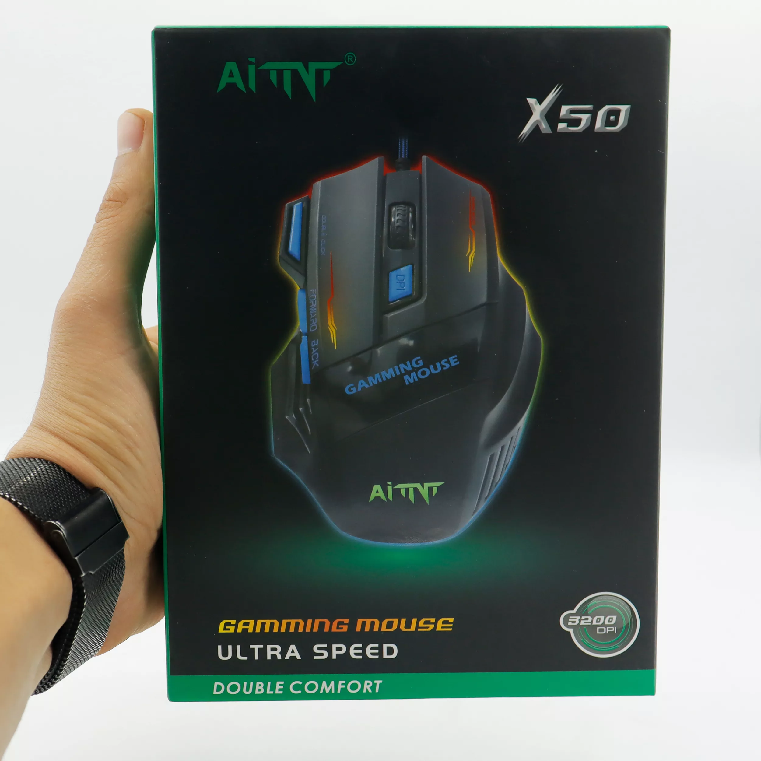 ماوس گیمینگ آی تی ان تی مدل RGB ULTRA SPEED X50 کد 2024