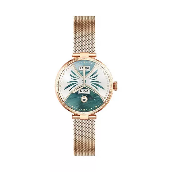 ساعت هوشمند گلوریمی مدل GL1 (مخصوص بانوان) دارای قابلیت های قابلیت مکالمه از طریق بلوتوث بند استیل