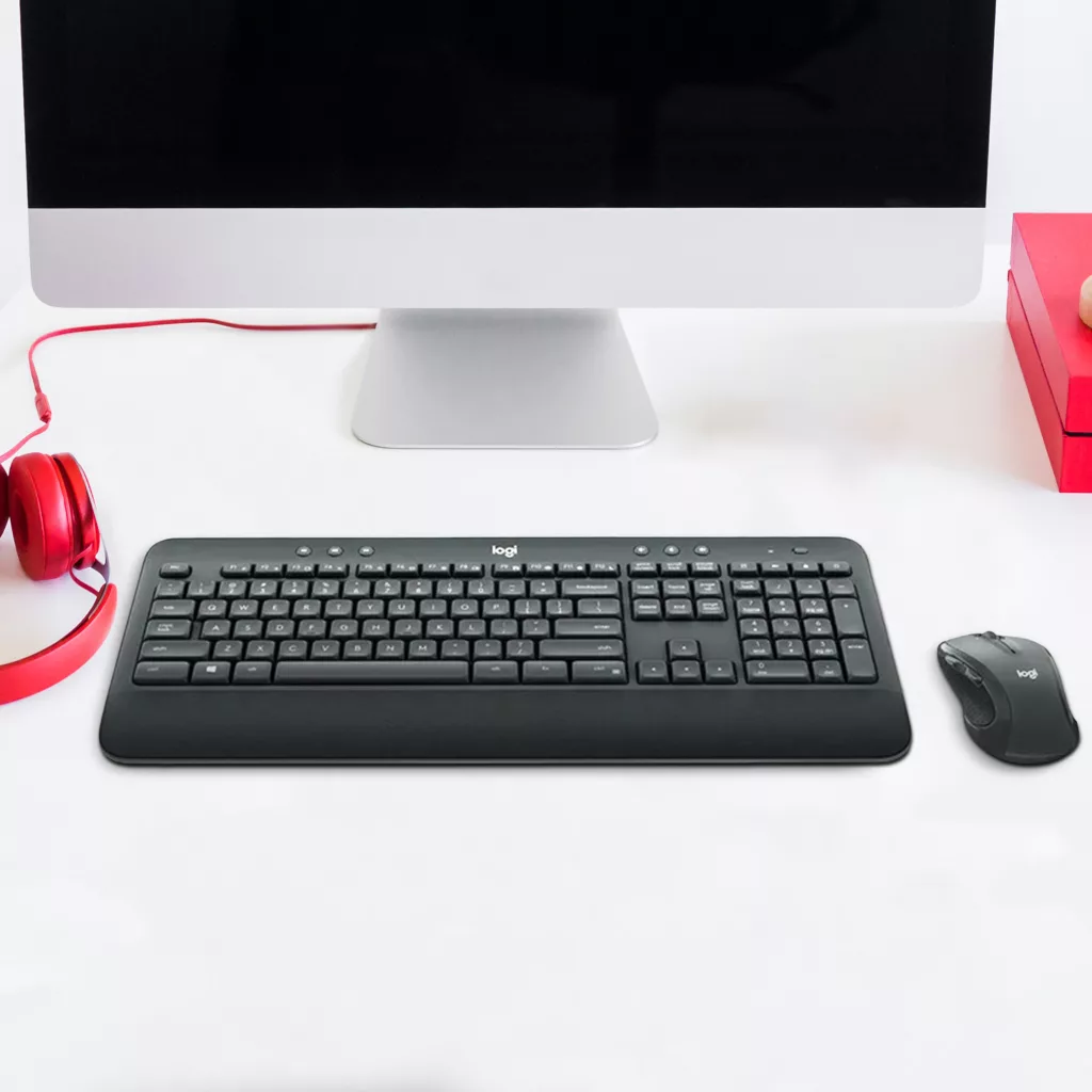 کیبورد و ماوس بی سیم لاجیتک مدل MK545 ADVANCED، سوییچ ممبران، Full-Size