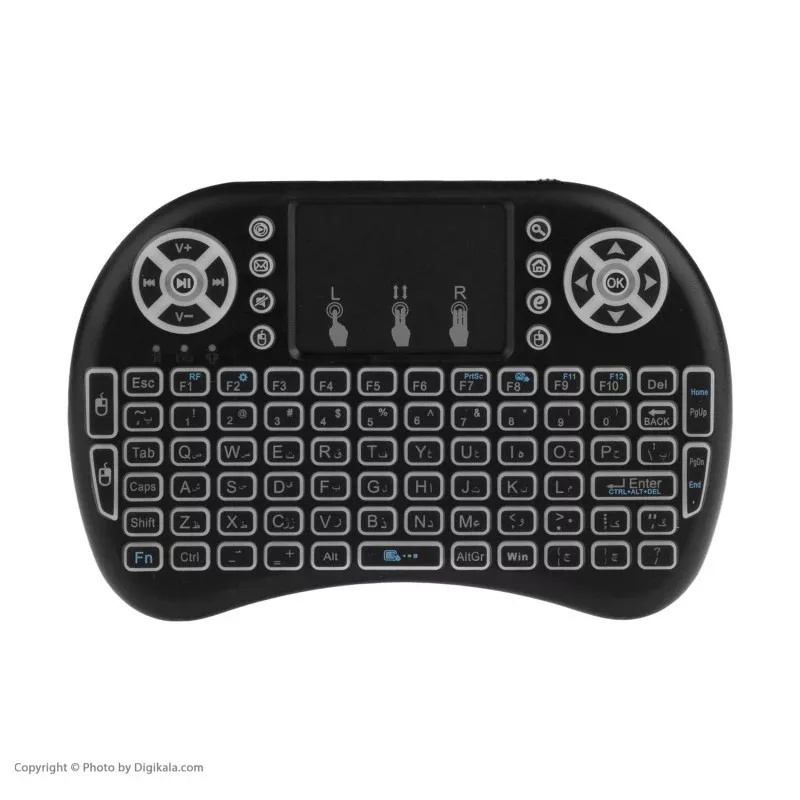 اندروید باکس اچ‌کی1 مدل k8 4/32gb به همراه کیبورد بیسیم