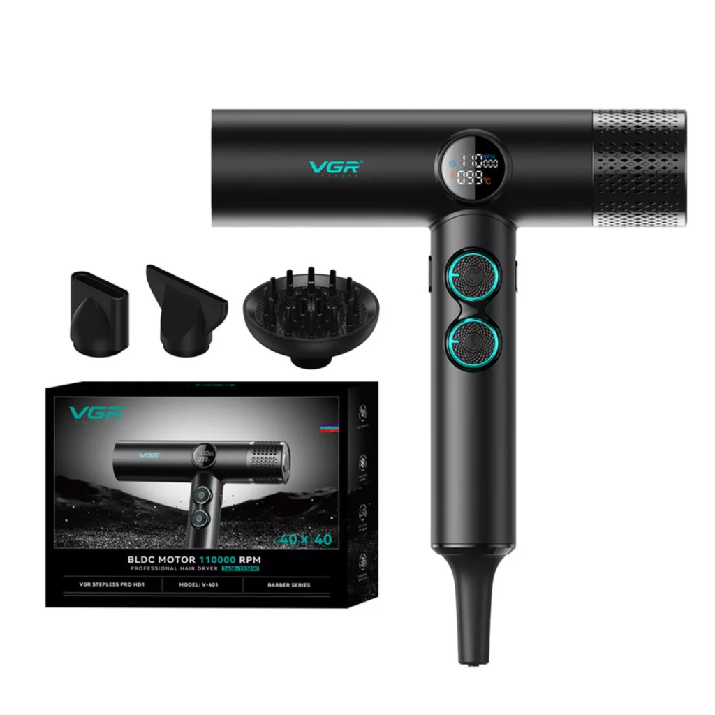 سشوار حرفه‌ای وی جی ار مدل v-401