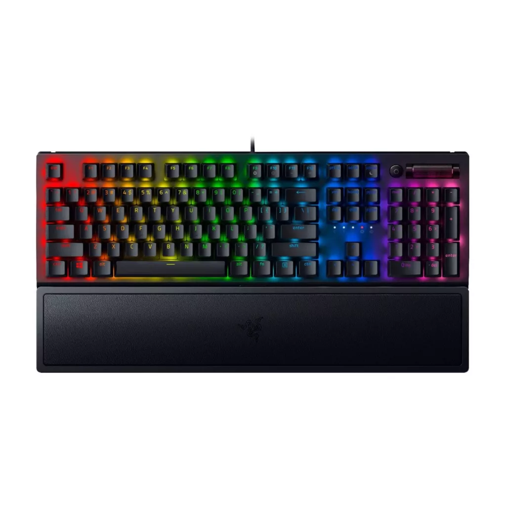 کیبورد مخصوص بازی ریزر مدل BLACKWIDOW V3 Chroma RGB With Green Switch