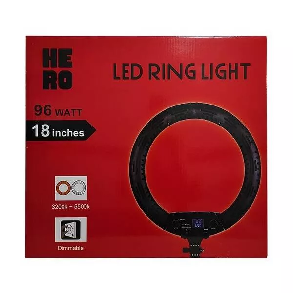 رینگ لایت هیرو مدل 96W
