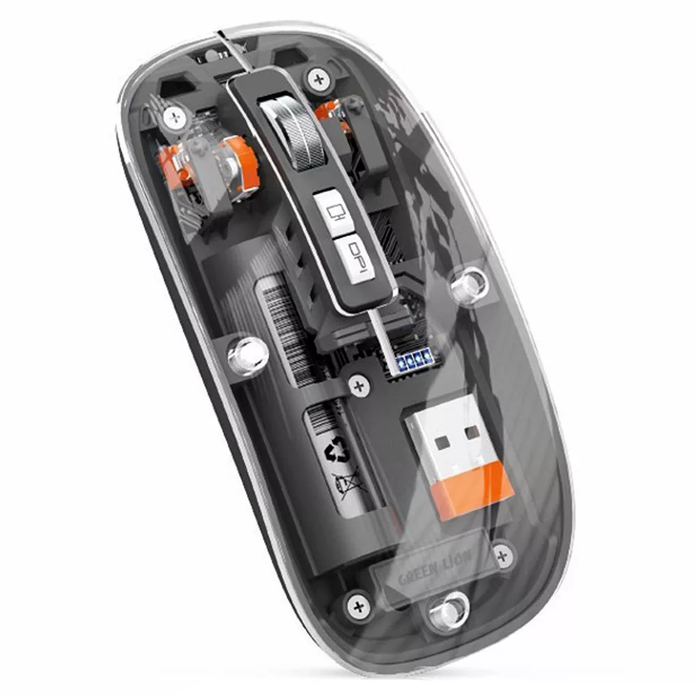 ماوس بی سیم گرین لاین مدل transparent mouse 2