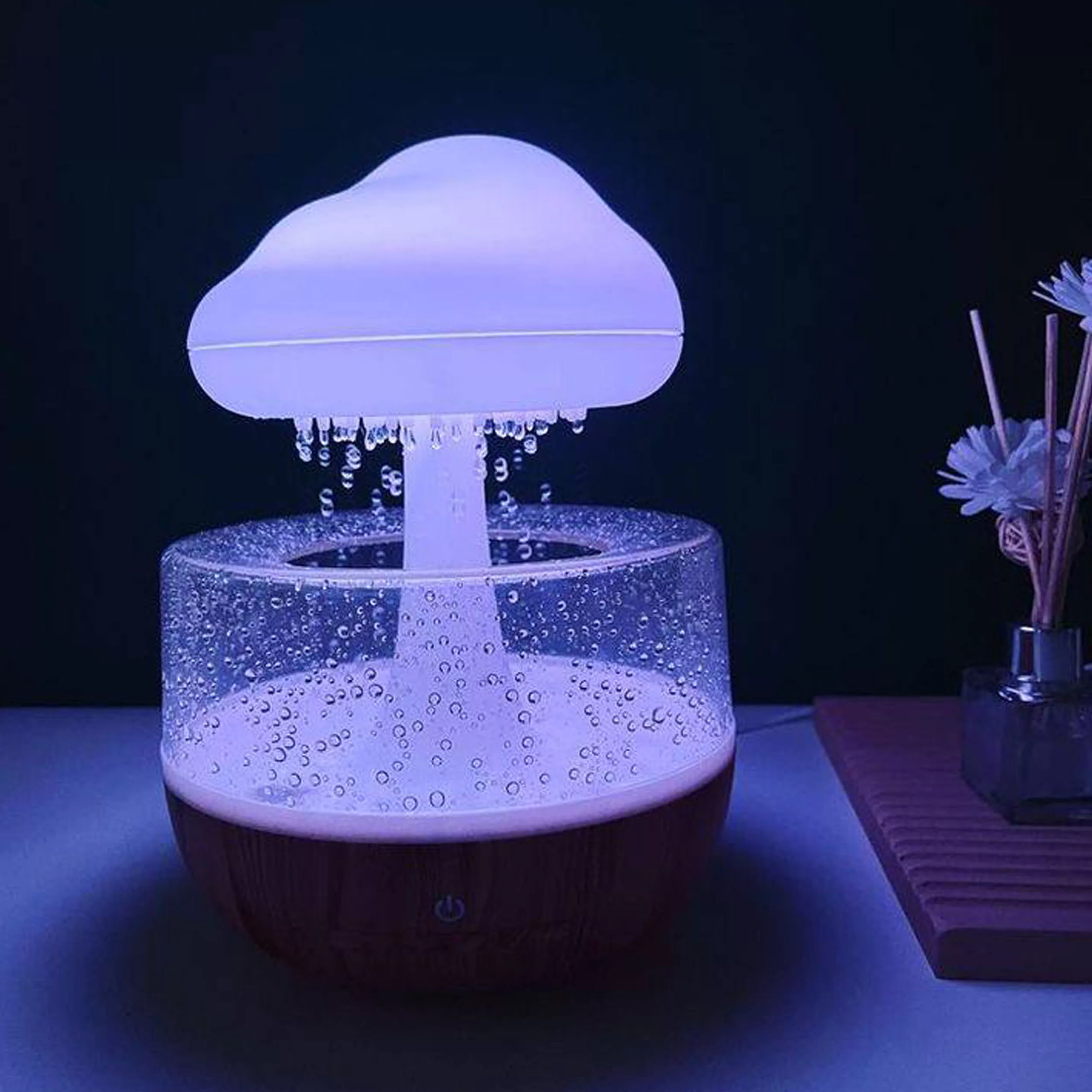 دستگاه بخور سرد مدل چراغ خواب طرح باران ساز