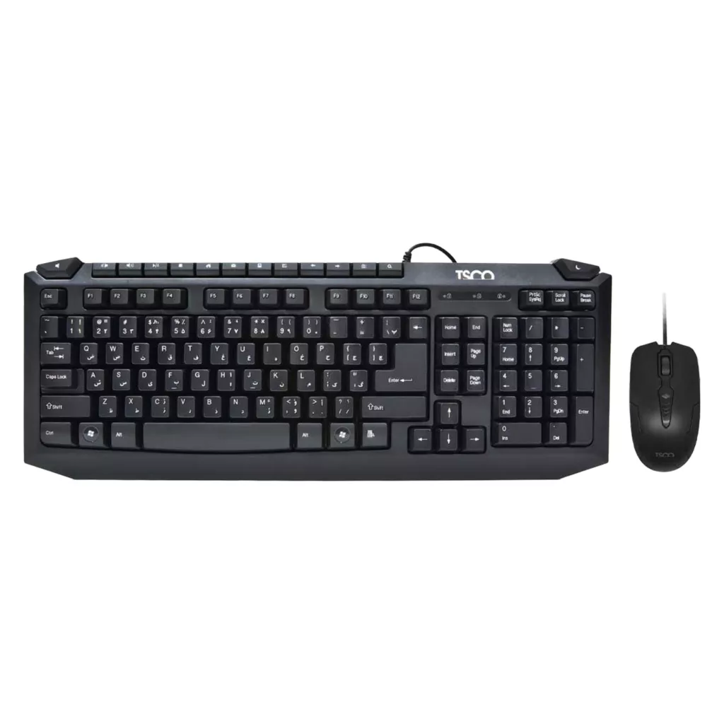کیبورد و ماوس تسکو مدل TKM 8054N، سوییچ ممبران، Full-Size
