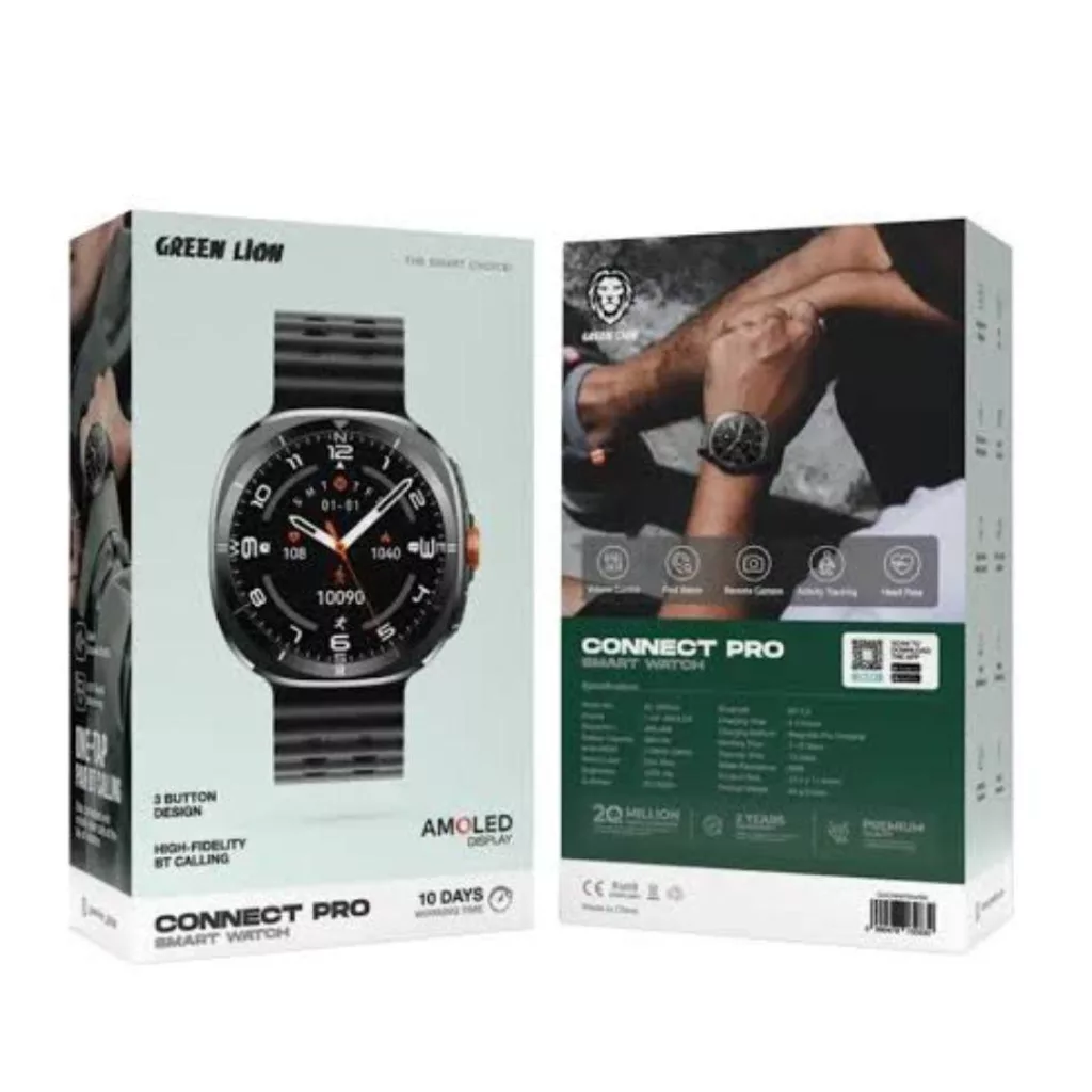 ساعت هوشمند 1/43 اینچی گرین لاین مدل Connect pro بند سیلیکونی