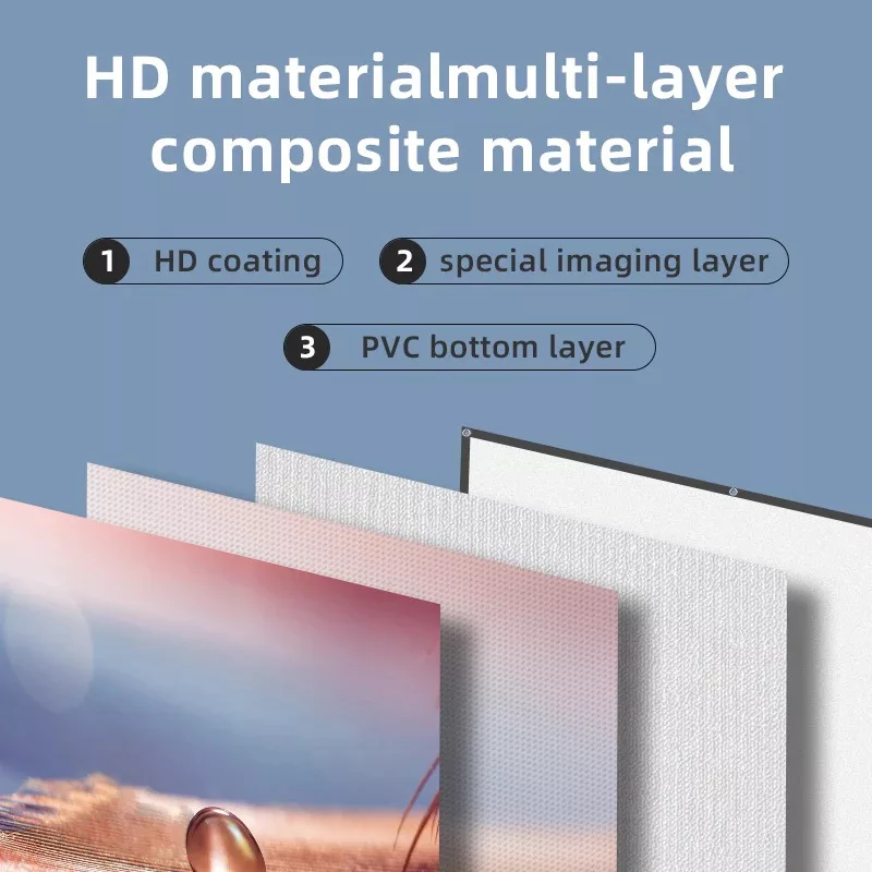 مینی ویدئو پروژکتور مدل  VP115 به همراه پرده نمایش