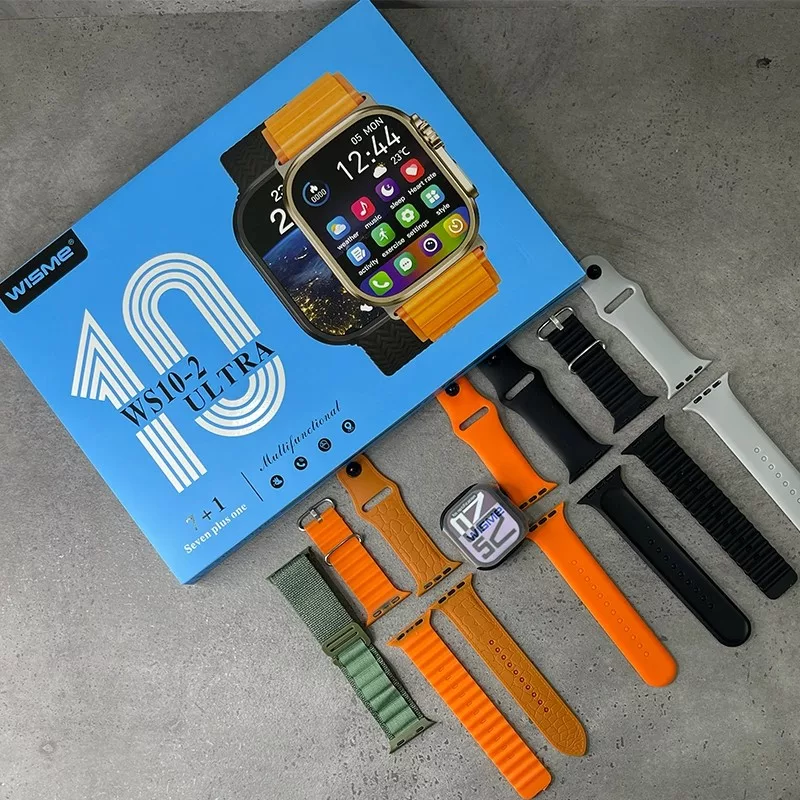 ساعت هوشمند 2.3 اینچی ویسمی مدل ws10-2ultra با بند سیلیکونی