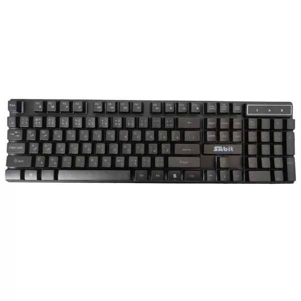 کیبورد گیمینگ سابیت مدل GK-5200، سوییچ ممبران، Full-Size، نورپردازی LED RGB