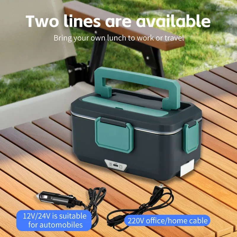 ظرف غذای برقی مدل آریا به همراه کیف و قاشق