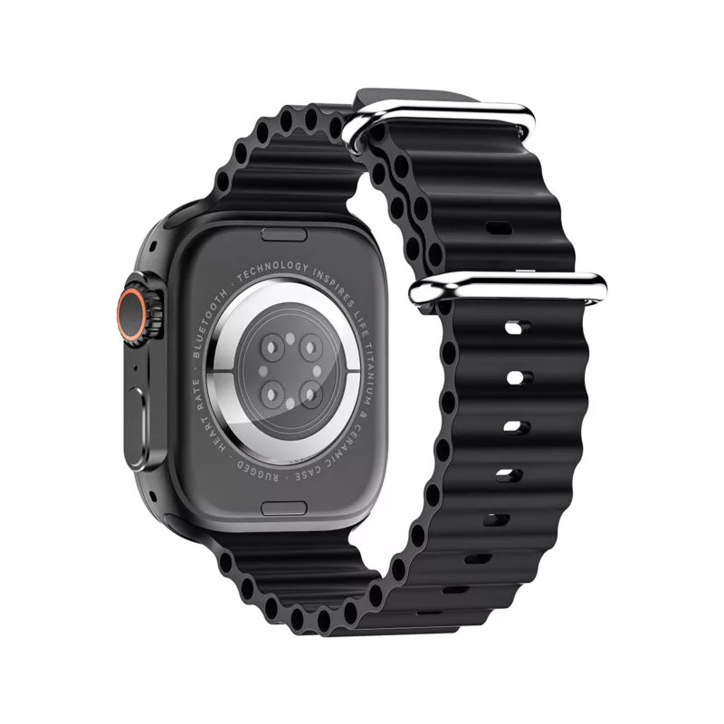 ساعت هوشمند 49 میلیمتری میکروویر مدل WU3-V4 با بند سیلیکونی