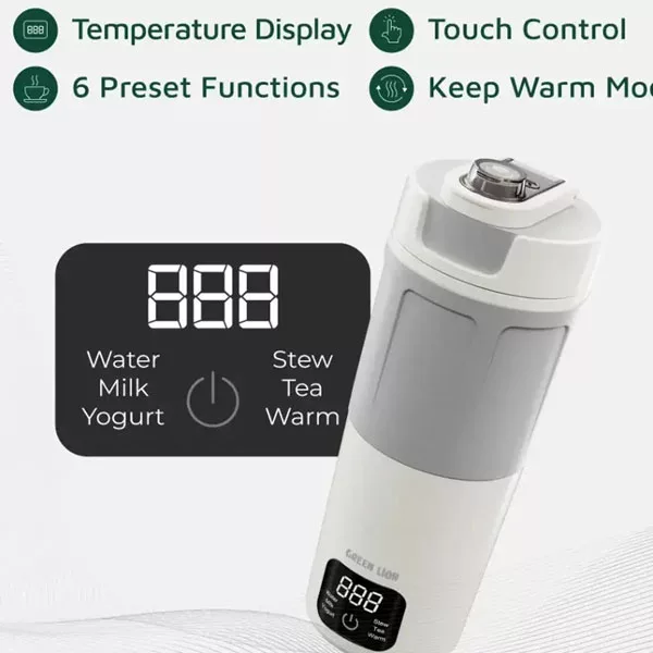 کتری برقی گرین لاین مدل GNKTLNGEKWH گنجایش 0.6 لیتر