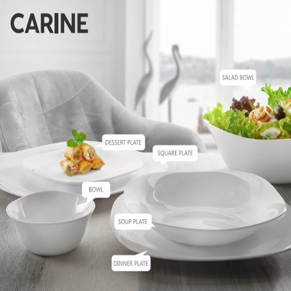 سرویس غذاخوری 26 پارچه گلدن اوپال مدل کارین ساده