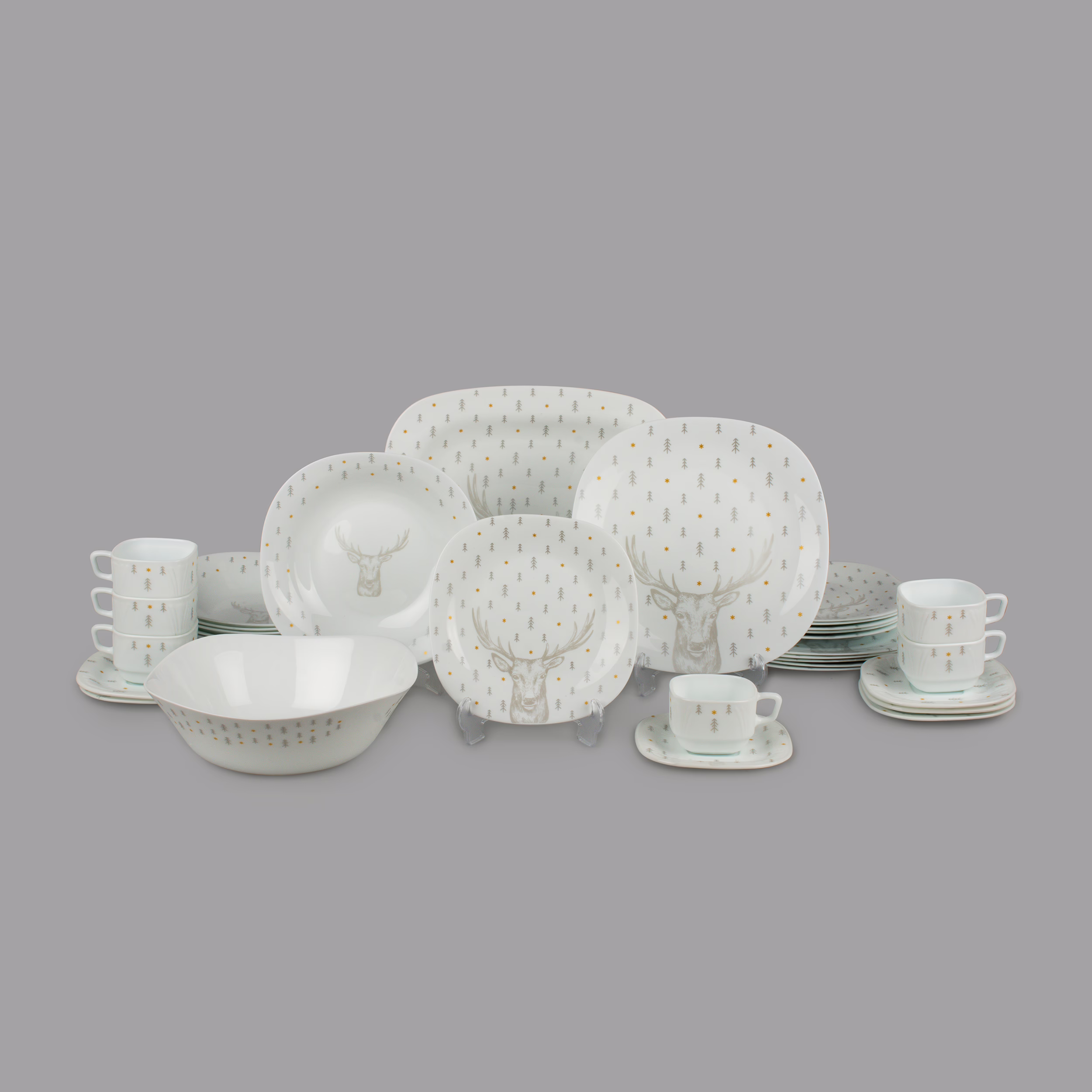 سرویس غذاخوری 32 پارچه 6 نفر دینوا ساینا مدل 25011