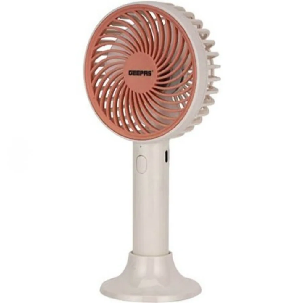 پنکه دستی شارژی جی پاس مدل 21206 ظرفیت 1200 میلی آمپر ساعت