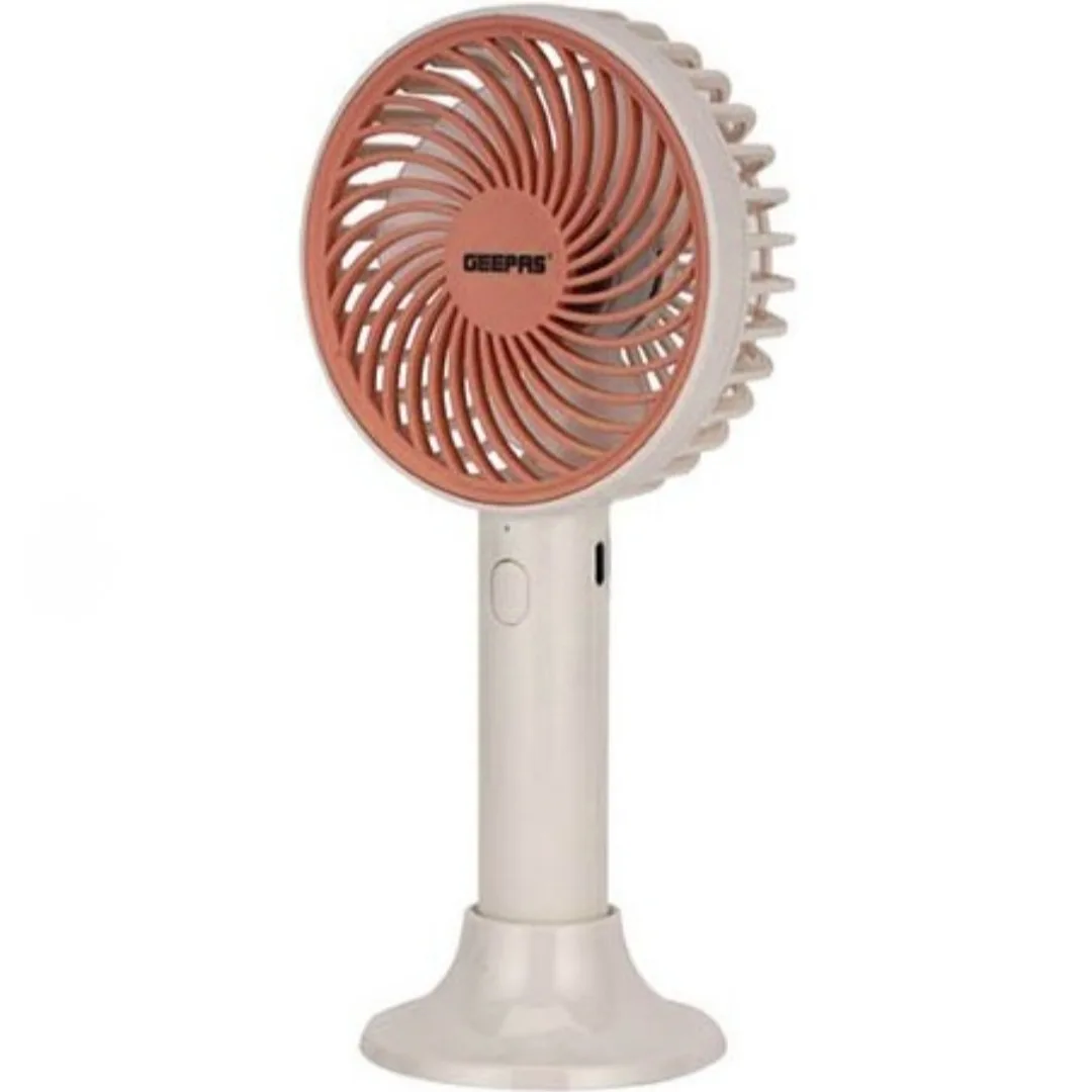 پنکه دستی شارژی جی پاس مدل 21206 ظرفیت 1200 میلی آمپر ساعت