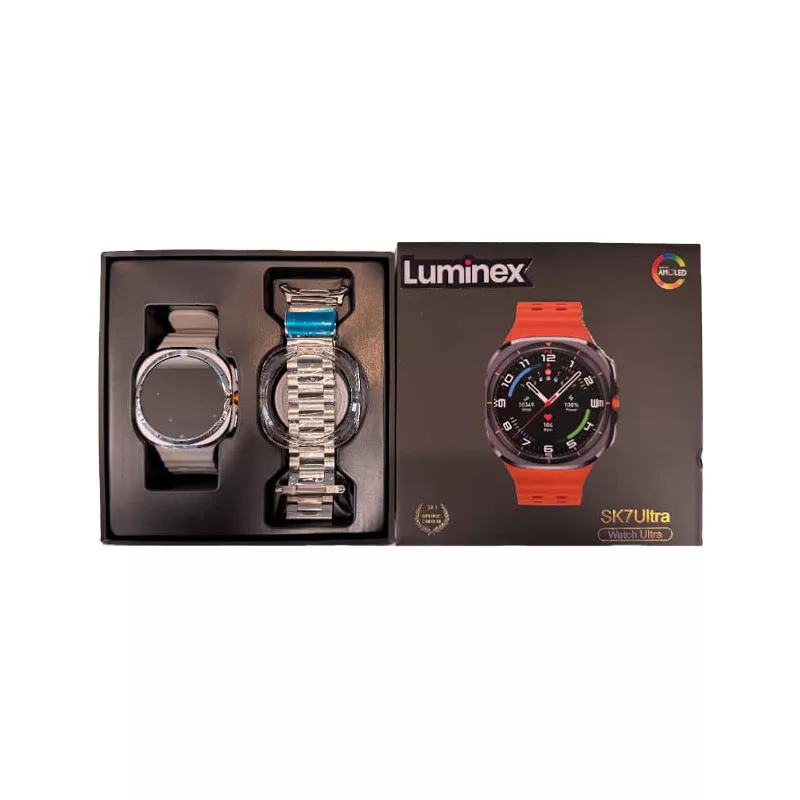 ساعت مچی هوشمند 1.3 اینچ لومینکس مدل SK7 ultra با بند سیلیکونی و فلزی