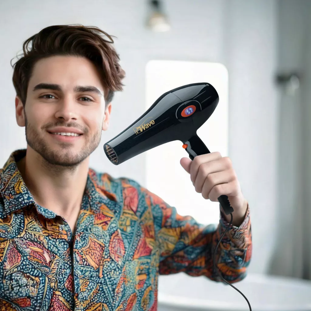 سشوار حرفهای پروویو مدل PW-3111، موتور AC با توان مصرفی 2300 وات، دارای قابلیت باد سرد، فناوری تولید یون، صفحه نمایش، با حالت حجمدهنده و صافکننده، وزن 700 گرم، تنظیم حرارت 3 حالته و کنترل سرعت 2 حالته، به همراه سری متمرکزکننده پهن و باریک