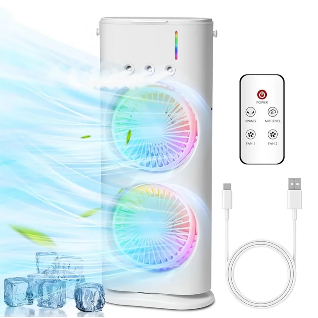 پنکه رومیزی مدل دو فن FH-666