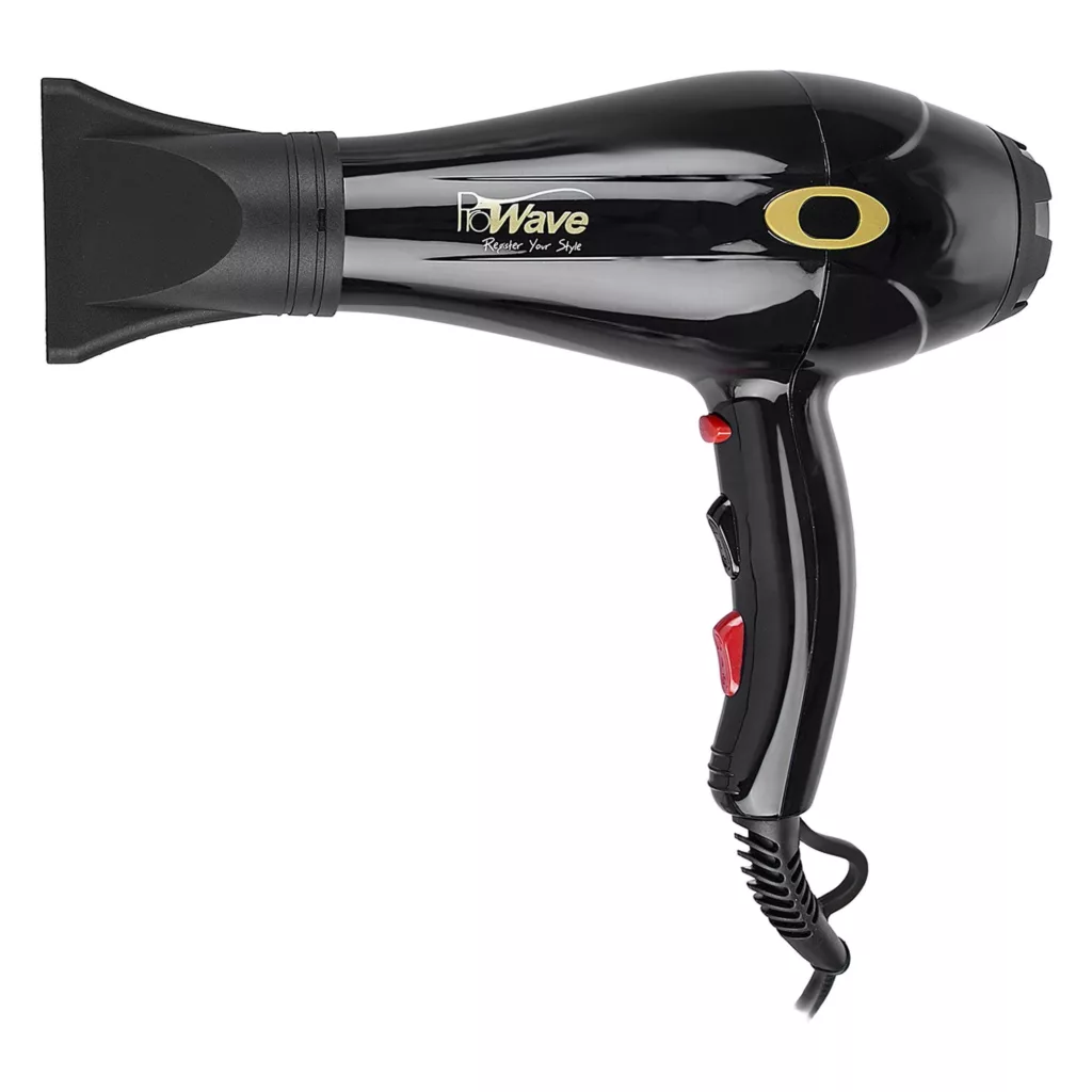 سشوار حرفه‌ای پروویو مدل PW-3104، موتور AC با توان مصرفی 2100 وات، دارای قابلیت باد سرد، فناوری تولید یون، با حالت فرکننده، حجم‌دهنده و صاف‌کننده، تنظیم حرارت 3 حالته و کنترل سرعت 2 حالته، به همراه سری دیسپانسر و سری متمرکزکننده پهن