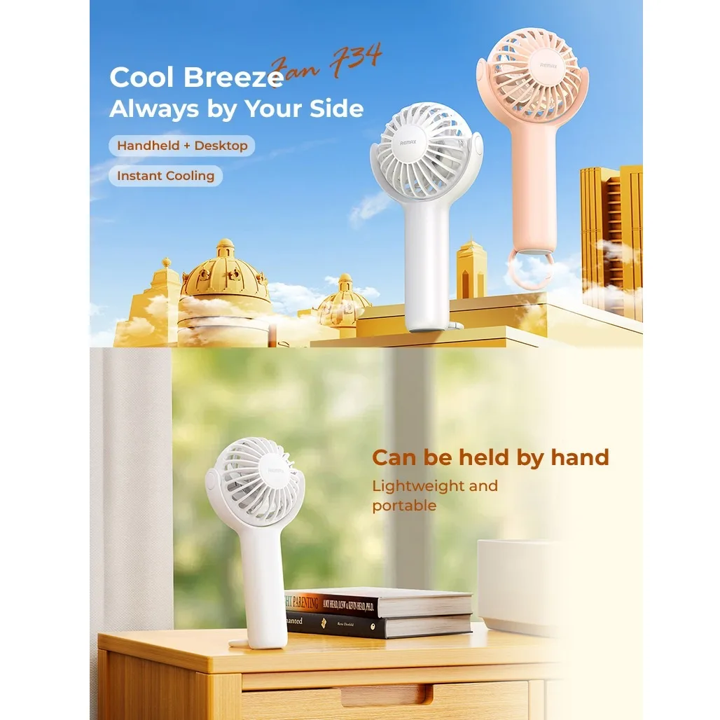 پنکه دستی شارژی ریمکس مدل F34