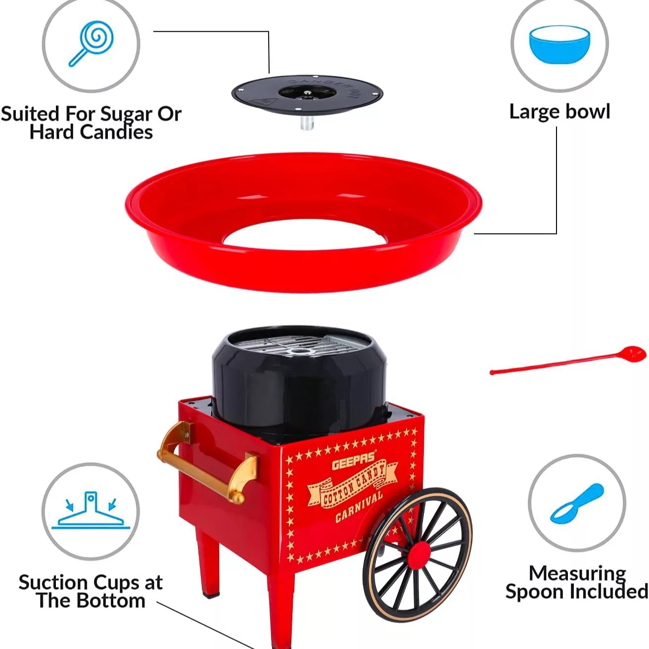 پشمک ساز جی پاس مدل GCM831