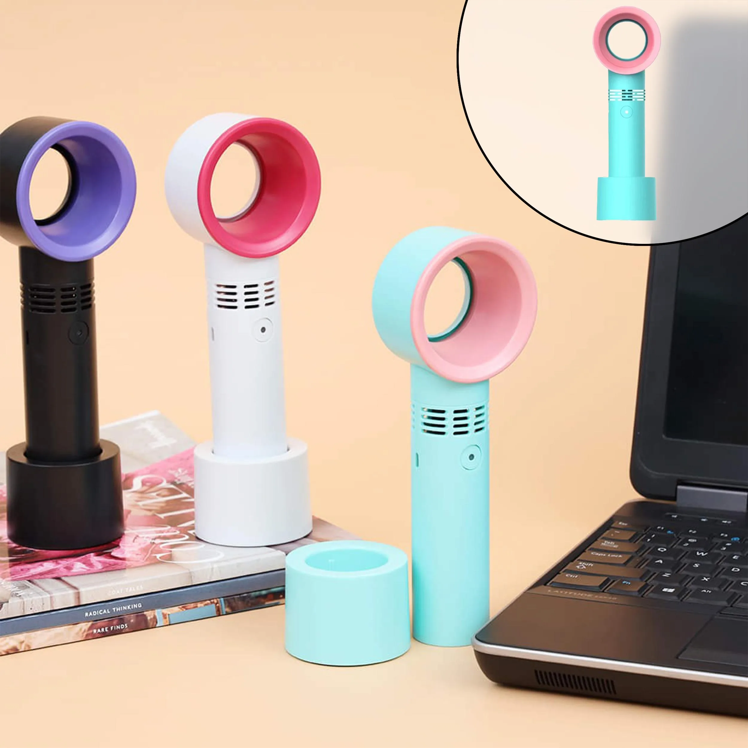 پنکه شارژی مدل ZERQ9