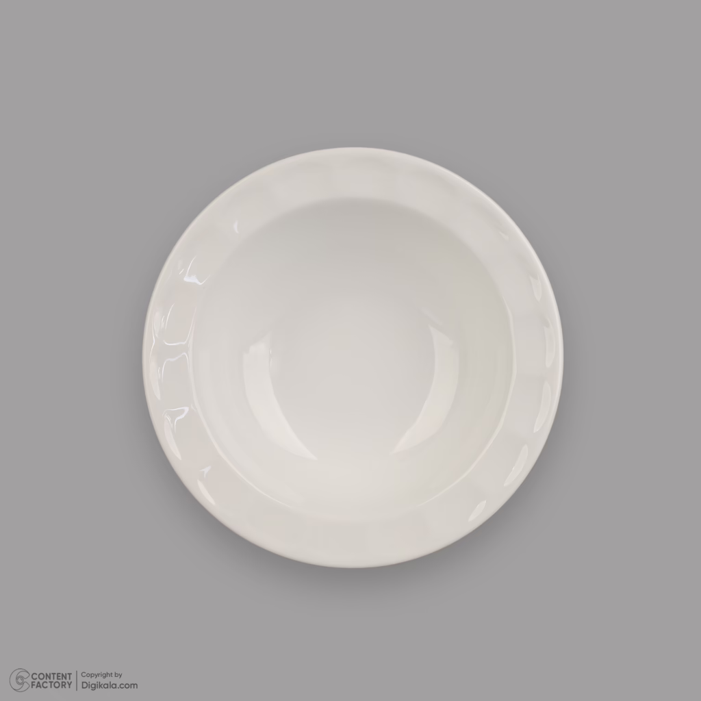 سرویس غذاخوری 29 پارچه 6 نفر چینی زرین ایران مدل نئوکلاسیک سفید درجه 3