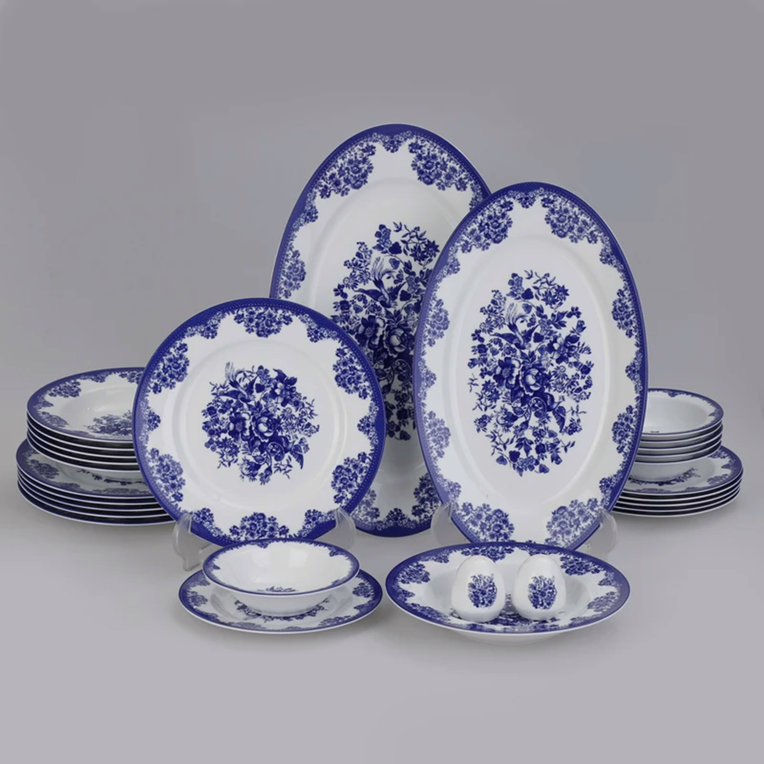 سرویس غذاخوری 28 پارچه 6 نفر چینی زرین ایران مدل ایتالیا اف فلورانس درجه عالی