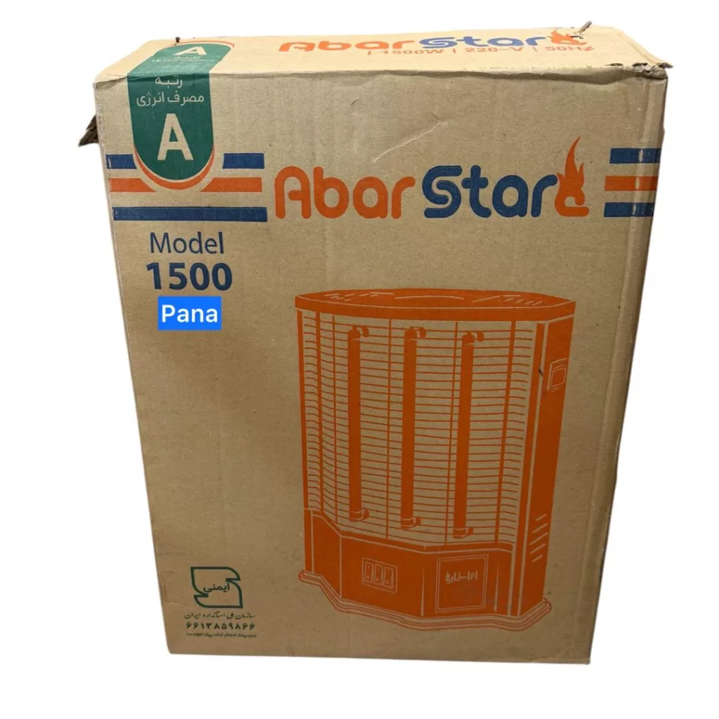 بخاری برقی پانا مدل 1500 ابر استار