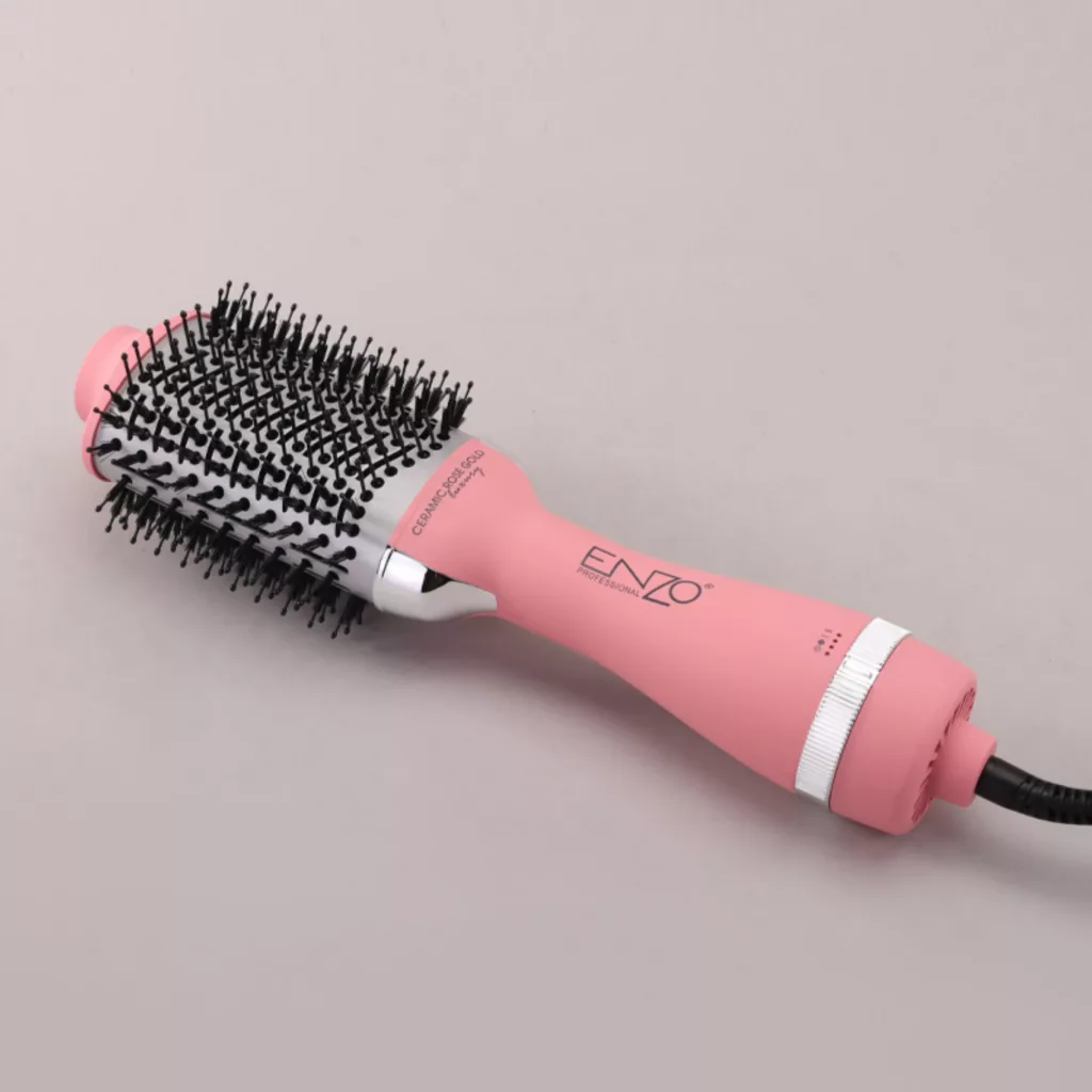 سشوار برس‌دار حالت‌دهنده حرفه ای 1500 وات انزو پروفیشینال مدل EN-5610 3in1 به همراه اتو مو و فر کننده مو