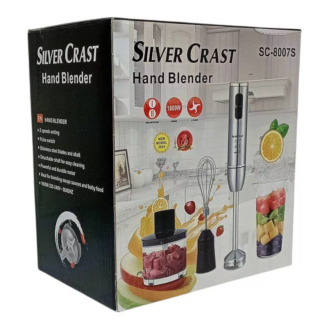 گوشت کوب برقی چندکاره 1800 وات سیلور کرست مدل 8007S